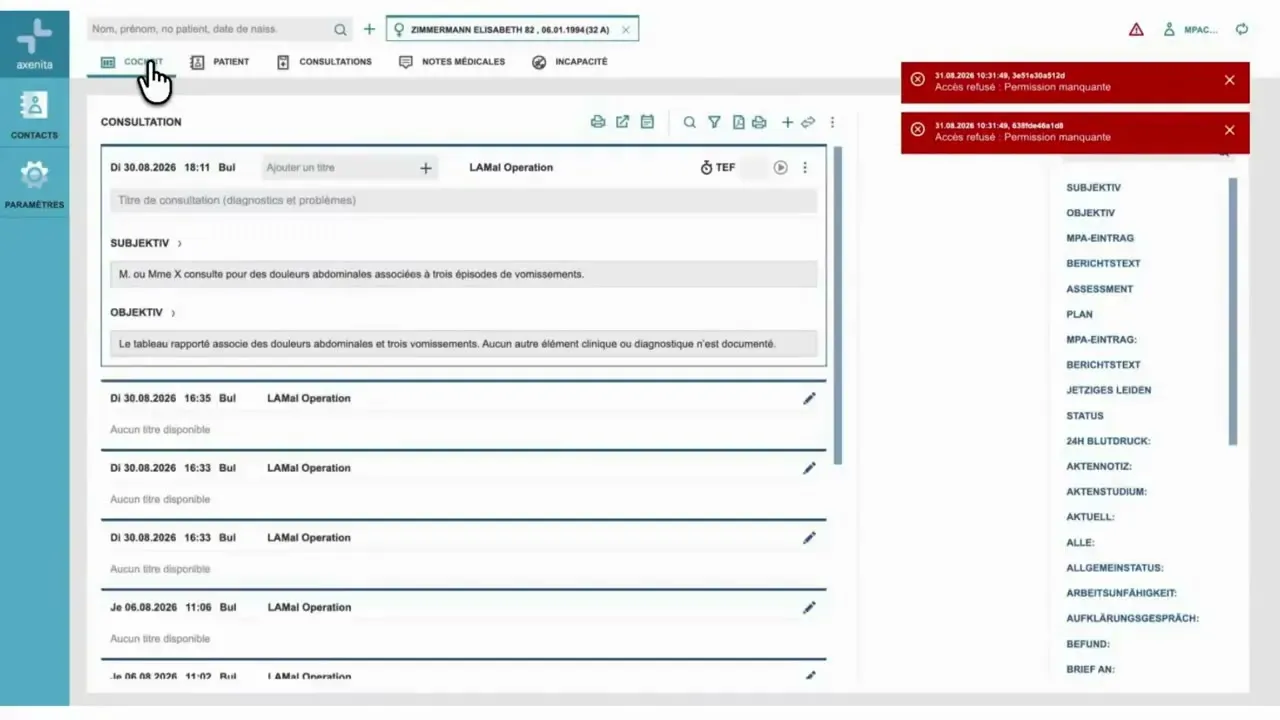 DocNote x Axenita: set up the connection and send reports to the patient file (video)