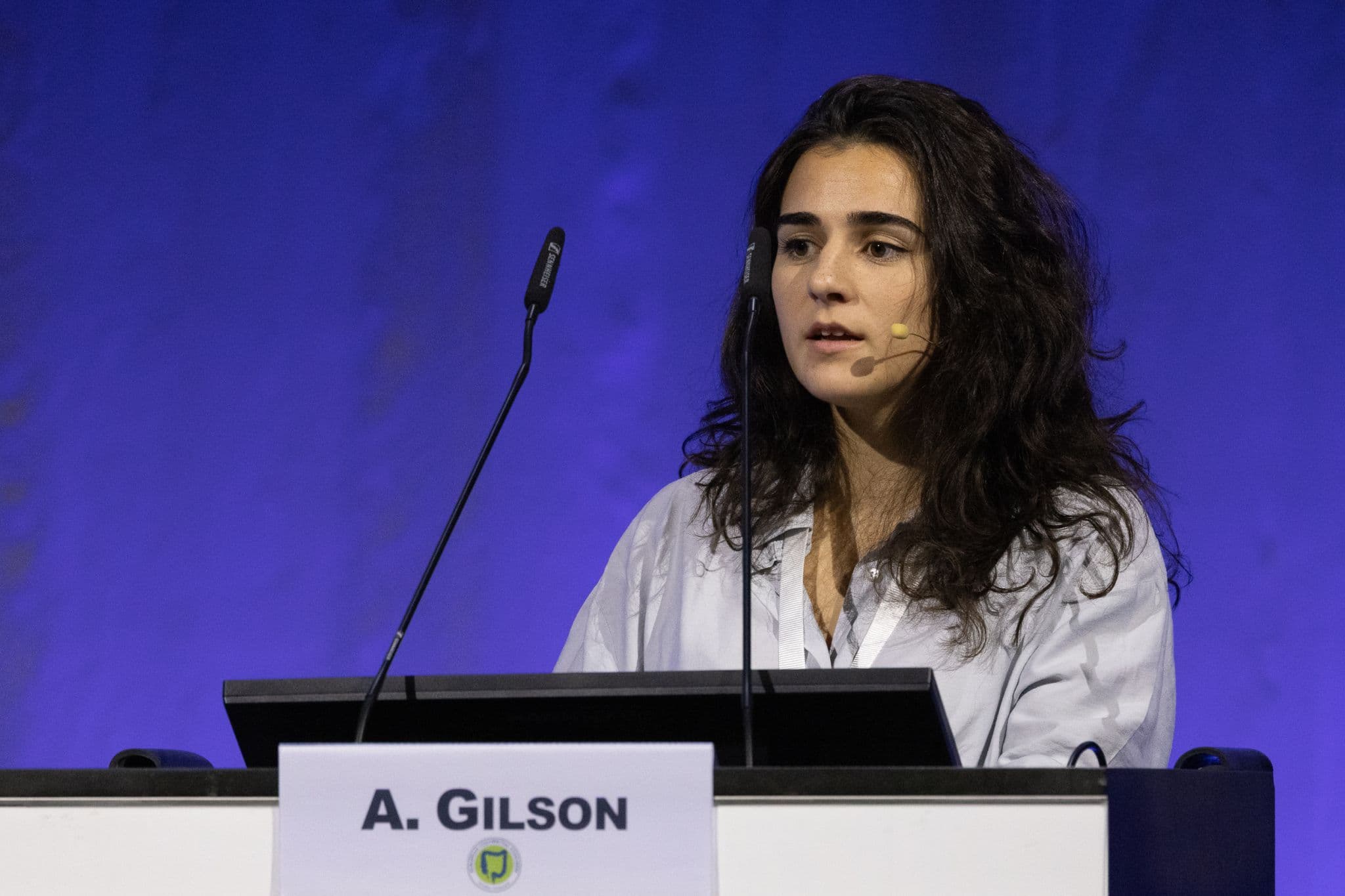 Dr. Alice Gilson speaks on AI in surgery at ECC St. Gallen